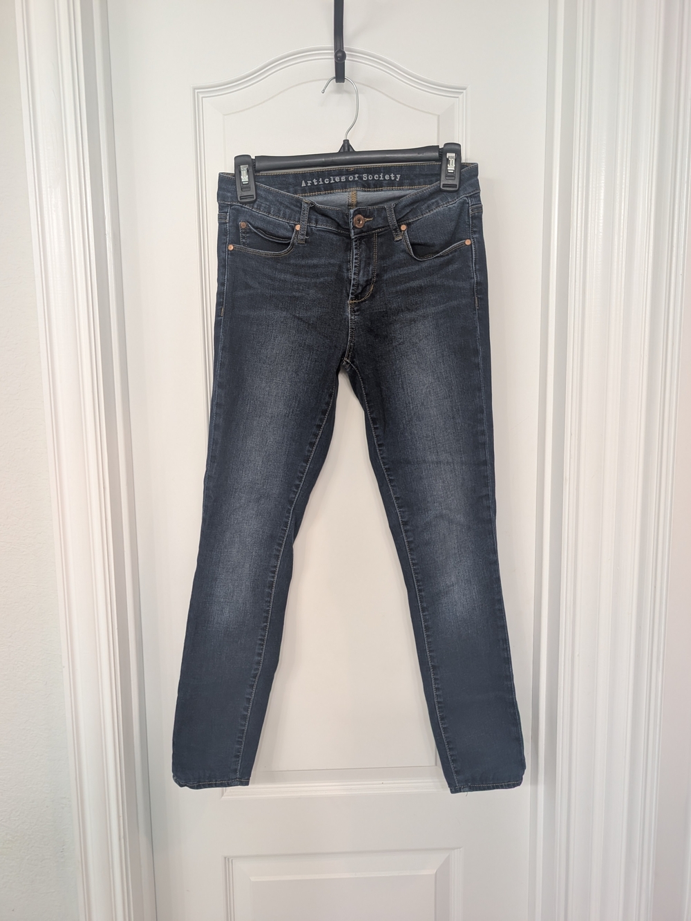 Articles Of Society Women's Washed Blue Skinny Jeans